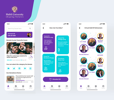 Habib University Shaping app 3d animation branding clean creative design design design art graphic design illustration logo motion graphics ui ux vector
