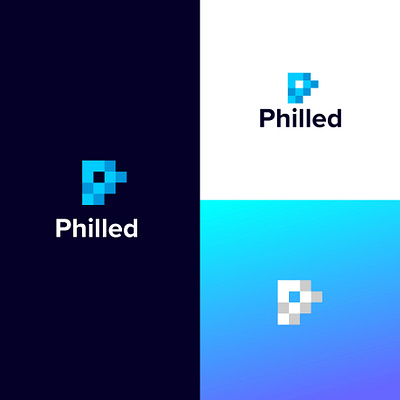 Philled Logo 3d animation branding clean creative design design design art graphic design illustration logo motion graphics vector