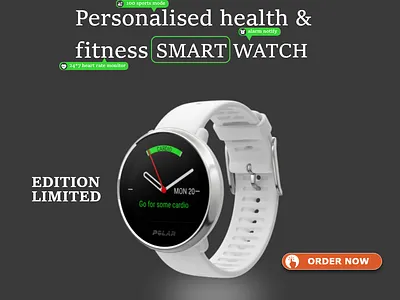 SmartWatch Banner Design branding design graphic design illustration