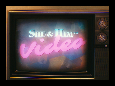 She & Him: “Darlin’” Music Video 80s aftereffects animation graphic design motion graphics music video title design tv typography