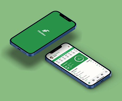 Fitnition App Mockup branding fitness graphic design green healthy homepage logo ui user interface