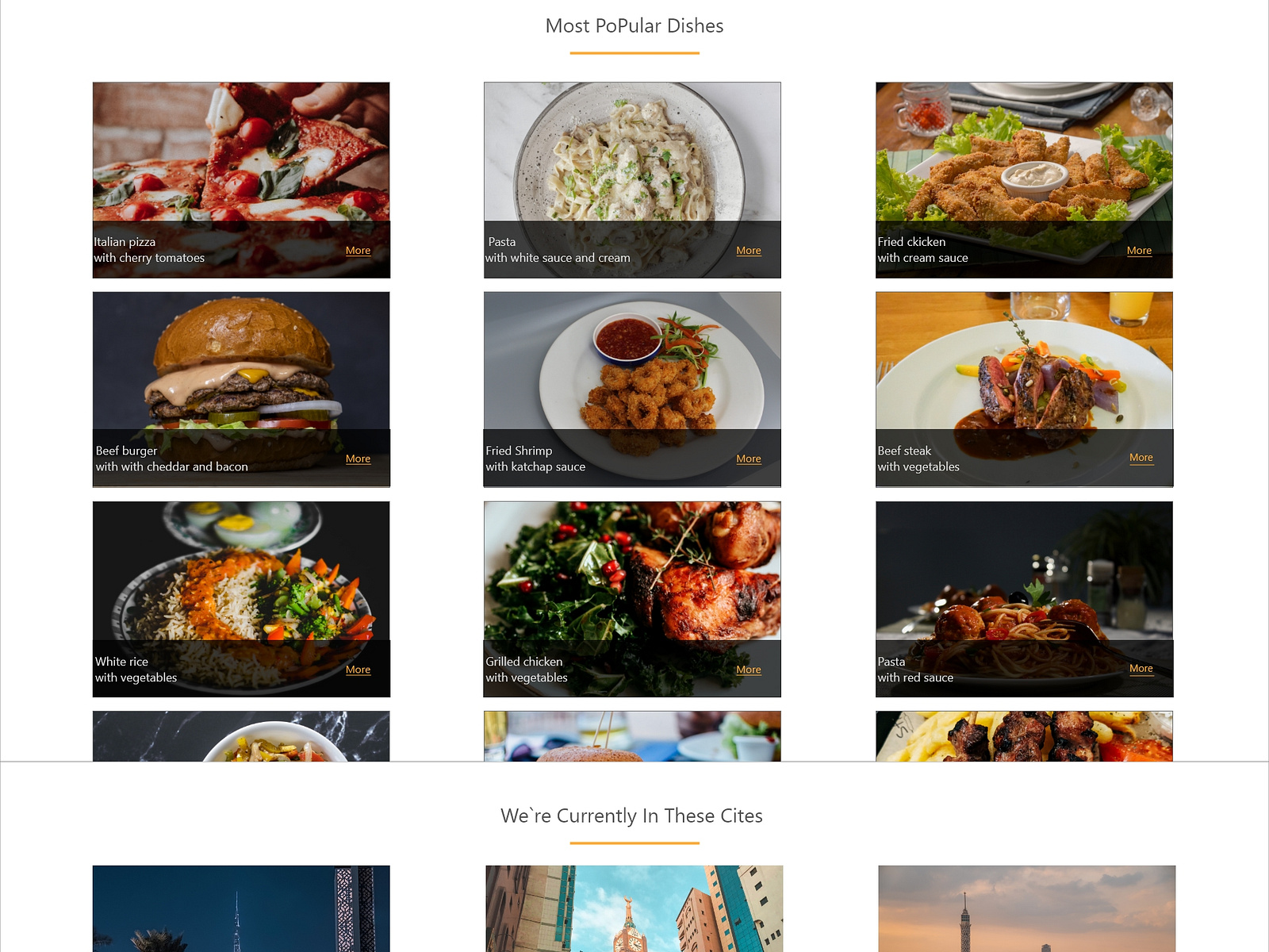 Yummy Restaurant - UI/UX Design by Zeinab Ahmed on Dribbble