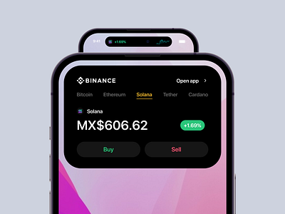 Crypto Dynamic Island - iOS bell crypto dynamic dynamic island ios ios 16 iphone iphone 14 island notification ui