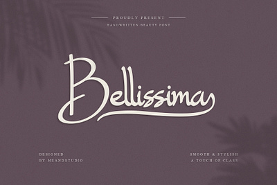 Bellissima – A Handwritten Beauty Font minimalistcalligraphy