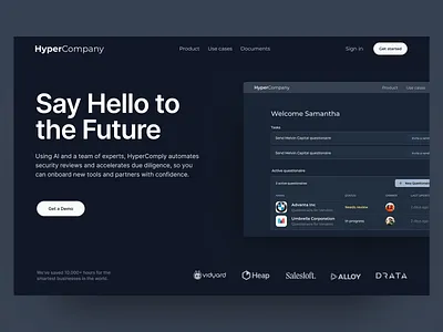 Hypercompany dailyui design minimal ui ux uxdesign web design