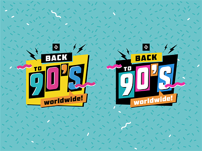 I will create 80s 90s logo typography for your company by stripe on Dribbble