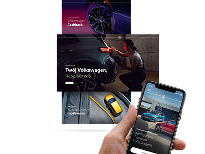 Masterful switch from offline to online - Volkswagen ASO app design graphic design ui ux