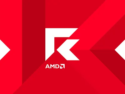 RED by AMD: Gaming, Enterprise, Servers sub brand product logos abstract minimalist amd computer manufacturer enterprise servers gadgets gaming consoles hardware letter mark monogram logo logo design logos modern product ranges r red sub branding sub brands tech technology developer workstations