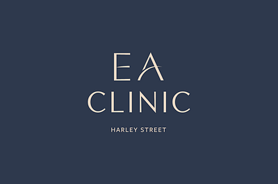 EA Clinic Harley Street beauty brand branding clinic cosmetic icon logo luxury premium skin spa website