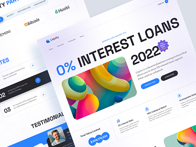 Cryptocurrency Landing Page Redesign bitcoin blockchain blockchain landing page clean crypto crypto landing page cryptocurrency defi design eth figma landing page nft nft landing page redesign ui ui design uiux ux web design