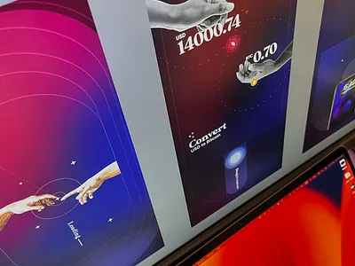 Crypto Peer to peer transfer crypto dark minimal scifi ui userinterface