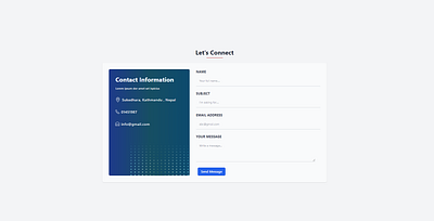Tailwind CSS Contact Components css html tailwind css uiux web design