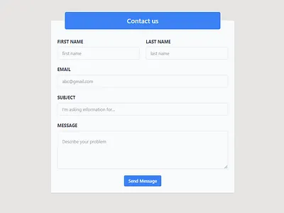 Tailwind CSS Contact Components css html tailwind css uiux web design