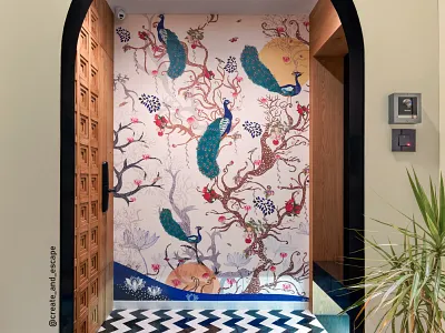 Custom Made Wallpaper Design architecture design graphic design illustration interior ui ux vector wallart wallpaper wallpaperdesign