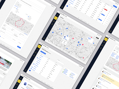 Web application UI and UX api cycling dashboard design laravel map mapping ui ux web app