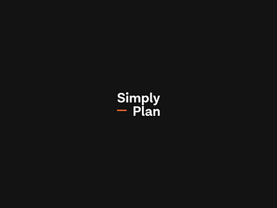 Simply Plan — Wordmark brand branding concept design graphic design identity illustration logo typography visual identity