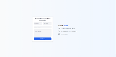 Tailwind CSS Contact Components css html tailwind css uiux web design