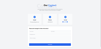 Tailwind CSS Contact Components css html tailwind css uiux web design