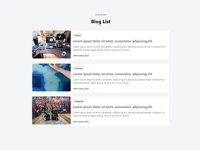 Tailwind CSS Blog List Components css html tailwind css uiux web design