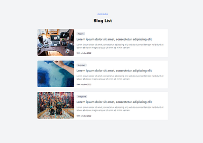 Tailwind CSS Blog List Components css html tailwind css uiux web design