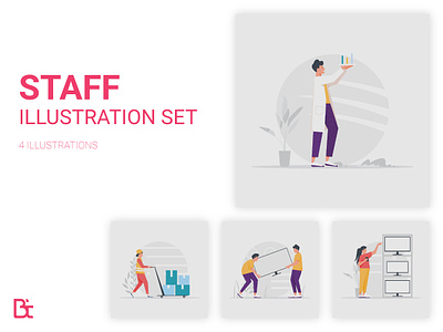 Staff illustration set 2d adobe illustrator blend tool clean creative design dribbble dribbble best shot flat illustration free set illustration freepik graphic design illustration lifestyle lifestyle illustration onboard set illustration staff illustration typographic vector