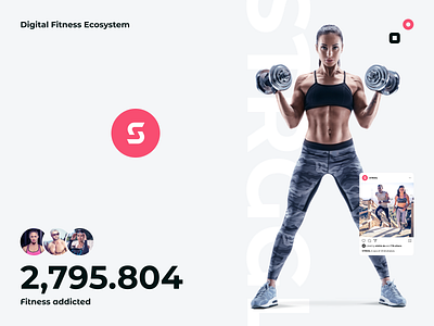 Digital Fitness Ecosystem Logo and Branding athletes brand branding community creative design digital ecosystem fitness health healthcare identity logo sport sportsman visual