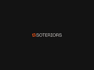 Soteriors — Lockup branding concept logo visual identity website