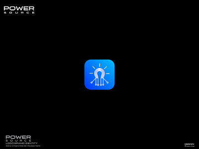 Power Source, App Icon, Logo Design app app design app icon branding creative logo icon logo logo brand identity logo maker logodesign logodesigner logomark logos power power source logo startup logo tech logo technology