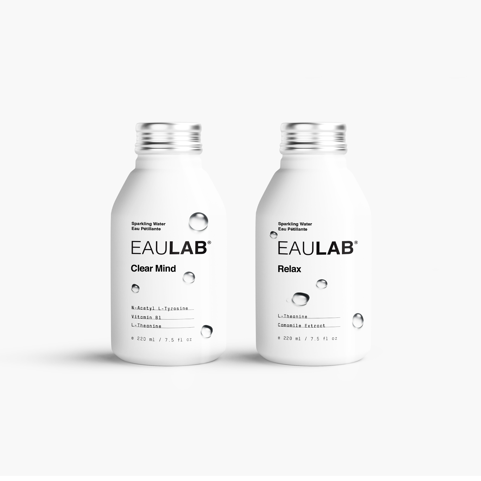 EAULAB Packaging branding label labels minimalistic organic packaging pure water