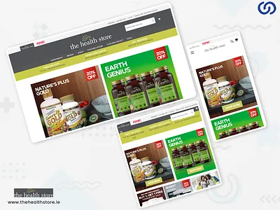 The Health Store branding design ui user experience web design