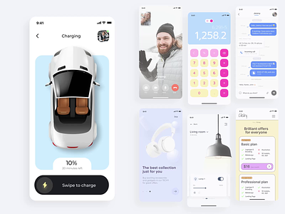 Daily UI: Mobile app design account animation app calculator challenge daily ui dashboard flash message graphic design illustration interface mobile mobile app mobile version motion graphics music onboarding settings