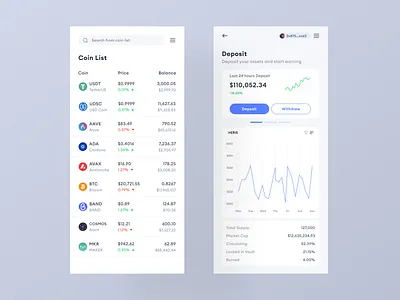 Blockchain - Yield farming protocol (Light theme UI) blockchain crypto cryptocurrency defi design dex ui web3