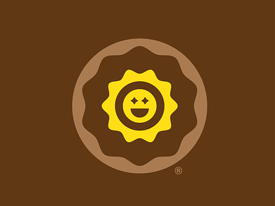 Early Morning Donut brand branding donut donuts icon icons illustration logo mark sun suns