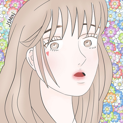 melted art brush characterdesign digitalart fantasy female illustration inspiration melted pastel