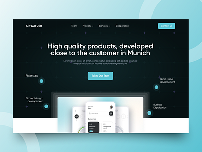 Hero Banner Landing Page for Development Agencies 😍 agency agency design agency website company creative creative agency creative direction design digital agency dribbble post home page landing page portfolio studio ui ux web web design website website design