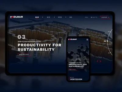 New web presence for the HAIDLMAIR Group marketing strategy software development uiux design