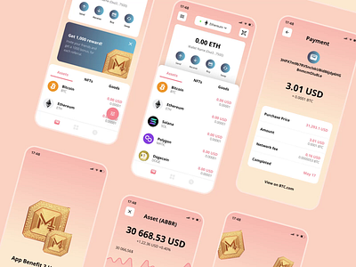 Sahal Wallet by MRHB DeFi app coin crypto cryptocurrency dapp decentralized defi design finance metaverse mobile motion graphics token ui ux wallet web3