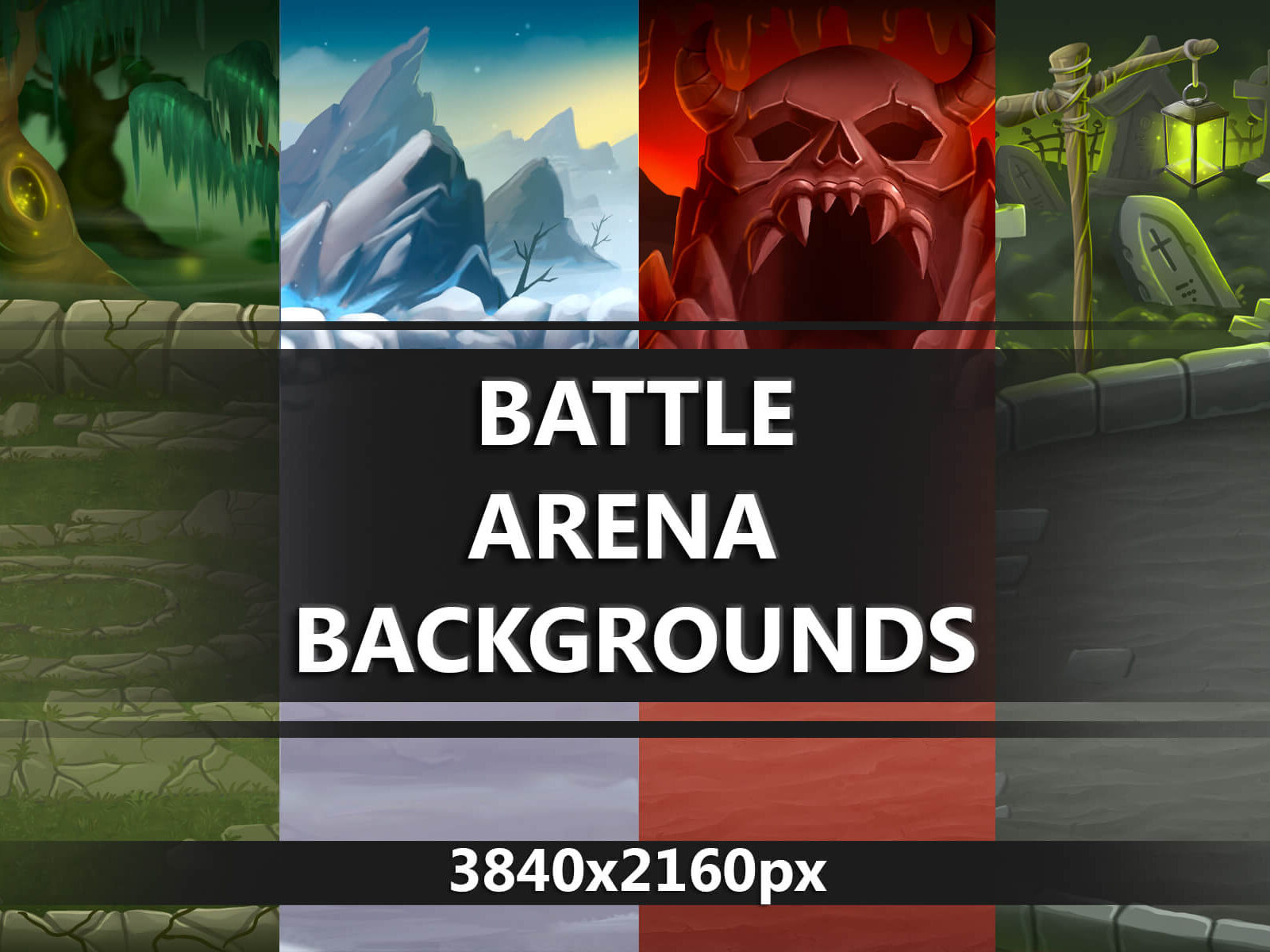 RPG Arena Backgrounds Asset Pack by 2D Game Assets on Dribbble