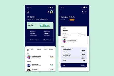 Invoice design app design daily ui daily ui challenge dashboard design invoice design mobile design receipt ui responsive design typography ui website design