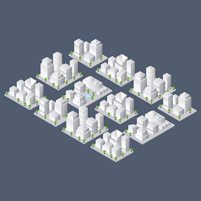 Isometric City city illustration isometric