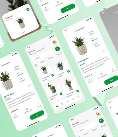 planty app 3d animation brand branding care co ordination design ehr facesheet graphic design illustration logo motion graphics patient app patient engagement ui