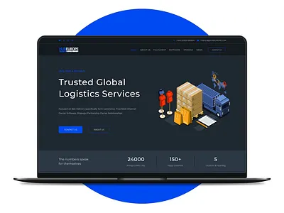 Logistics Web Design (UX/UI) branding delivery delivery website ecommerce graphic design landing page logistics logistics landing page logistics website shipping transportation ui ux web design website design