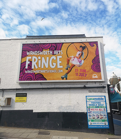 Arts Fringe Billboard billboard branding design graphic design large format typography