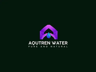 Aqutren water manufacturing companies logo brand brand identity branding design icon identity design letter logo logo logo design logo designer modern modern logo new logo design smart logo vector vector logo water