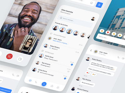 Ngomeng - Chat Mobile Apps app chat chat app chats chatting clean group chat message messaging mobile mobile app network social social networking ui uidesign uiux