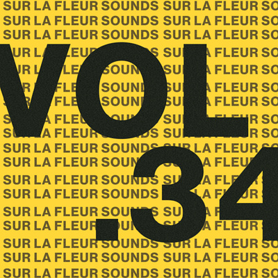 Sur La Fleur Sounds vol. 34 album art cover art design graphic design motion graphics music typography visualdesign