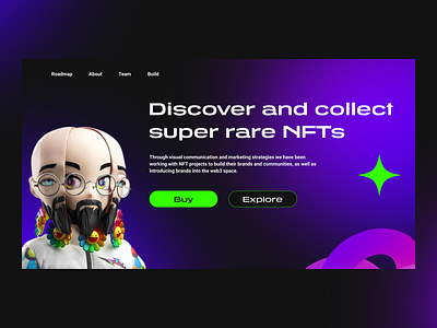 Web 3.0 Hero Section design hero landing page ui web 3.0