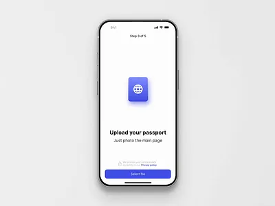 Document uploading screen animation app daily design documents illustration passport protopie ui uploading