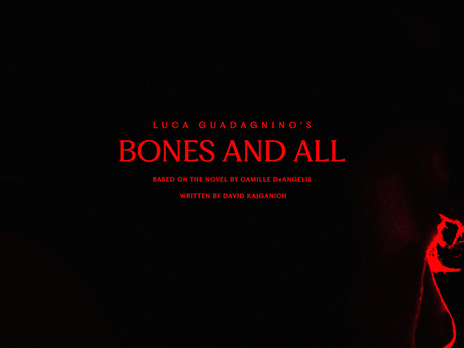 Luca Guadagnino's 'Bones and All' bones and all key art luca guadagnino movie poster movie posters poster poster desginer poster design timothée chalamet