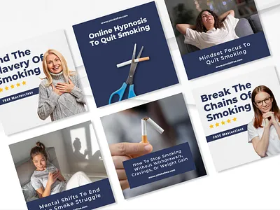 Smokefree123 | Social Media Ads ads design graphic design online program